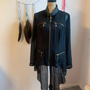 City Chic. Lack. Mouse with Gold Zipper Detail